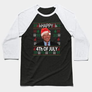 Happy 4th of July Funny Christmas gift Baseball T-Shirt